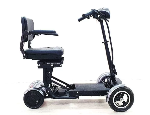 Vista lateral da scooter